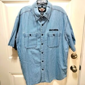 Harley-Davidson Blue Denim Shirt